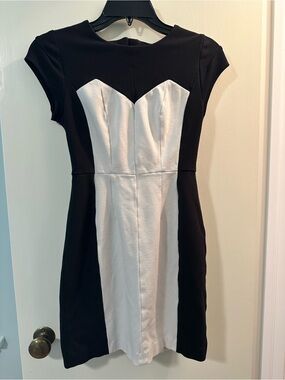 Victoria's Secret Black and White Panel Mini Dress